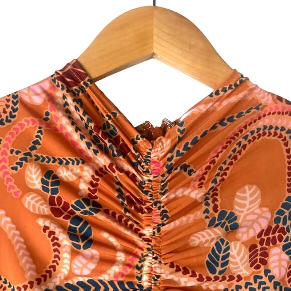 A.L.C. Ansel Long‑Sleeve Ruched Bodycon Midi Dress - Picture 13 of 14